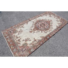 Kayra Export Türk Halısı, Eskitme Halı, Halı, 121 x 254  cm  Kırmızı Halı, Bohemsı Alan Halı, El Yapımı Alan Halı,  6