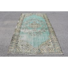 Kayra Export Türk Halısı, Eskitme Halı, Halı, 145 x 248  cm  Mavi Halı, Organik Alan Halı, Yün Banyo Halı,  7725