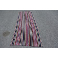 Kayra Export Eskitme Halı, Türk Halısı, Halı, 295 x 107  cm  Mor Halı, Organik Banyo Halı, Yün Banyo Halı,  9024