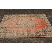 Kayra Export Türk Halısı, Eskitme Halı, Halı, 144 x 250  cm  Turuncu Halı, Bohemsı Alan Halı, Yün Alan Halı,  3676