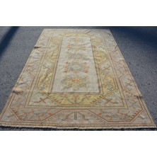 Kayra Export Eskitme Halı, Türk Halısı, Halı, 190 x 286  cm  Bej Halı, El Yapımı Salon Halı, Bahçe Büyük Halı,  8855