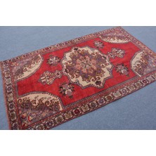 Kayra Export Eskitme Halı, Türk Halısı, Halı, 122 x 214  cm  Kırmızı Halı, Anadolusı Banyo Halı,  12458