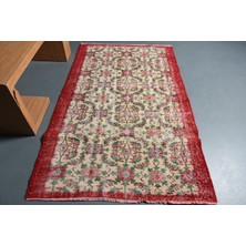 Kayra Export Eskitme Halı, Türk Halısı, Halı, 122 x 200  cm  Kırmızı Halı, Bahçe Banyo Halı, Dekoratif Banyo Halı,  1
