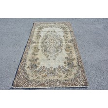 Kayra Export Eskitme Halı, Türk Halısı, Halı, 115 x 220  cm  Bej Halı, Dekoratif Alan Halı, El Yapımı Alan Halı,  577