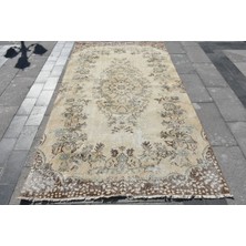 Kayra Export Türk Halısı, Eskitme Halı, Halı, 149 x 266  cm  Bej Halı, El Yapımı Oturma Odası Halı,  5220