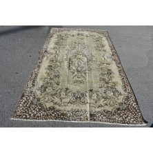 Kayra Export Eskitme Halı, Türk Halısı, Halı, 153 x 264  cm  Yeşil Halı, Kabilesı Yer Halı, El Yapımı Salon Halı,  64