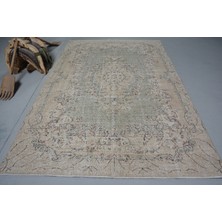 Kayra Export Türk Halısı, Eskitme Halı, Halı, 192 x 298  cm  Yeşil Halı, Bahçe Oturma Odası Halı,  11677