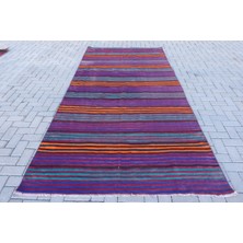 Kayra Export Eskitme Halı, Türk Halısı, Halı, 162 x 339  cm  Mavi Halı, Anadolusı Yer Halı, Bahçe Büyük Halı,  8328