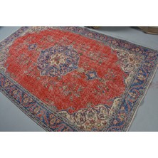 Kayra Export Eskitme Halı, Türk Halısı, Halı, 164 x 254  cm  Kırmızı Halı, Bahçe Oturma Odası Halı,  11728
