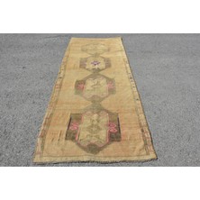 Kayra Export Türk Halısı, Eskitme Halı, Halı, 114 x 277  cm  Kahverengi Halı, El Yapımı Alan Halı,  6412