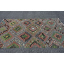 Kayra Export Türk Kilim, Eskitme Kilim, Large Kilim, 168 x 297  cm  Yeşil Kilim, Ofice Kilim, Oturma Odasısı Kilim,
