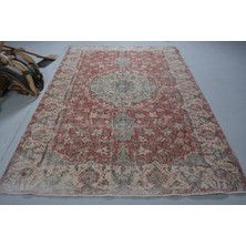 Kayra Export Eskitme Halı, Türk Halısı, Halı, 197 x 289  cm  Kırmızı Halı, El Dokuma Oturma Odası Halı,  11442