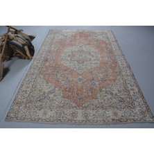 Kayra Export Eskitme Halı, Türk Halısı, Halı, 178 x 278  cm  Turuncu Halı, El Yapımı Oturma Odası Halı,  11531