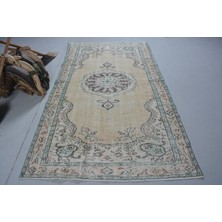 Kayra Export Türk Halısı, Eskitme Halı, Halı, 143 x 257  cm  Bej Halı, Yün Banyo Halı, Bohemsı Alan Halı,  11420