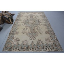 Kayra Export Eskitme Halı, Türk Halısı, Halı, 168 x 276  cm  Bej Halı, Organik Salon Halı, El Dokuma Oturma Odası Hal