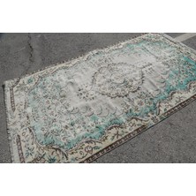 Kayra Export Eskitme Halı, Türk Halısı, Halı, 152 x 277  cm  Yeşil Halı, Organik Büyük Halı, Ofice Yer Halı,  5400