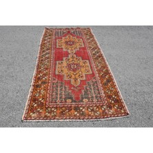 Kayra Export Türk Halısı, Eskitme Halı, Halı, 129 x 263  cm  Kırmızı Halı, Anadolusı Alan Halı, Ofice Banyo Halı,  41