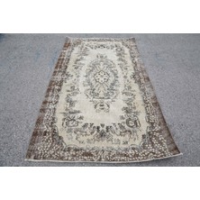 Kayra Export Eskitme Halı, Türk Halısı, Halı, 142 x 242  cm  Kahverengi Halı, El Dokuma Alan Halı,  6889