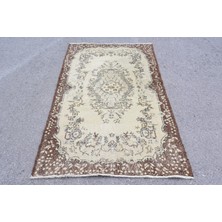 Kayra Export Türk Halısı, Eskitme Halı, Halı, 114 x 210  cm  Bej Halı, Bohemsı Alan Halı, El Dokuma Banyo Halı,  6973