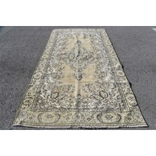 Kayra Export Eskitme Halı, Türk Halısı, Halı, 162 x 295  cm  Bej Halı, Bohemsı Salon Halı, Yün Oturma Odası Halı,  65
