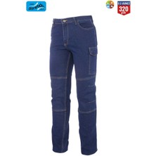 Myform Kot Iş Pantolonu Likralı Myform 2150 Denver Denim Renk Mavi