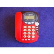 Panaphone KX-T2838LM Çift Renk Masaüstü Kablolu Ev Telefonu (Kırmızı)