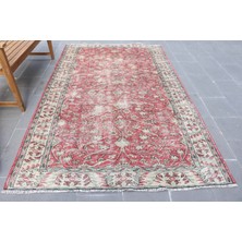 Kayra Export Eskitme Halı, Türk Halısı, Halı, 159 x 260  cm  Kırmızı Halı, Bahçe Yer Halı, Anadolusı Oturma Odası Hal