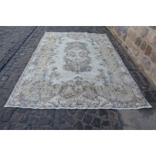 Kayra Export Eskitme Halı, Türk Halısı, Halı, 206 x 307  cm  Bej Halı,  Oturma Odası Halı, El Dokuma Büyük Halı,  423
