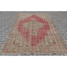 Kayra Export Eskitme Halı, Türk Halısı, Halı, 183 x 262  cm  Kırmızı Halı, El Yapımı Büyük Halı,  6849