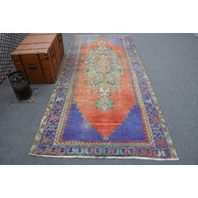 Kayra Export Eskitme Halı, Türk Halısı, Halı, 141 x 308  cm  Kırmızı Halı, Anadolusı Yer Halı, Ofice Büyük Halı,  116