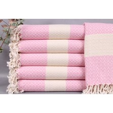 Kayra Export Pembe Toptan Havlu, Plaj Peştemali, 100 x 180  cm  Pamuk Havlu, Bebek Battaniyesi, Fouta Havlu,