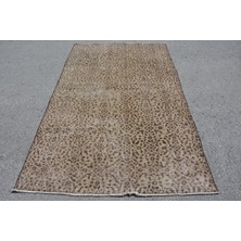Kayra Export Türk Halısı, Eskitme Halı, Halı, 142 x 227  cm  Kahverengi Halı, Yün Banyo Halı, Organik Alan Halı,  100
