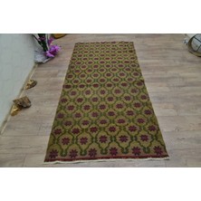Kayra Export Türk Halısı, Eskitme Halı, Halı, 113 x 220  cm  Yeşil Halı, Organik Alan Halı, Ofice Alan Halı,  358