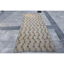 Kayra Export Türk Halısı, Eskitme Halı, Halı, 121 x 296  cm  Kahverengi Halı, Yün Banyo Halı, Dekoratif Alan Halı,  3