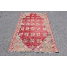 Kayra Export Eskitme Halı, Türk Halısı, Halı, 128 x 213  cm  Kırmızı Halı, El Dokuma Banyo Halı,  7915