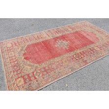 Kayra Export Türk Halısı, Eskitme Halı, Halı, 156 x 280  cm  Kırmızı Halı, Bohemsı Büyük Halı, Bahçe Oturma Odası Hal
