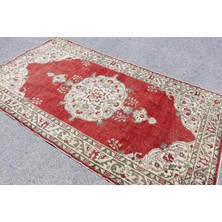 Kayra Export Eskitme Halı, Türk Halısı, Halı, 139 x 255  cm  Kırmızı Halı, Dekoratif Banyo Halı,  3382