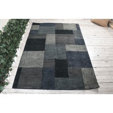 Kayra Export Türk Halısı, Eskitme Halı, Halı, 140 x 201  cm  Siyah Halı, Anadolusı Banyo Halı, Ofice Alan Halı,  2581