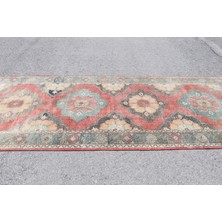 Kayra Export Eskitme Halı, Türk Halısı, Halı, 149 x 367  cm  Kırmızı Halı, Yün Salon Halı, El Yapımı Salon Halı,  337