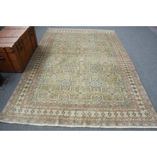 Kayra Export Eskitme Halı, Türk Halısı, Halı, 196 x 283  cm  Yeşil Halı, Yün Yer Halı, Kabilesı Büyük Halı,  11839