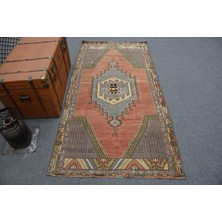 Kayra Export Eskitme Halı, Türk Halısı, Halı, 109 x 222  cm  Kırmızı Halı, El Dokuma Banyo Halı,  11757