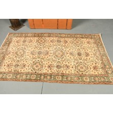 Kayra Export Türk Halısı, Eskitme Halı, Halı, 117 x 209  cm  Bej Halı, Organik Banyo Halı, Bahçe Banyo Halı,  10774