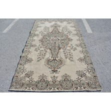 Kayra Export Eskitme Halı, Türk Halısı, Halı, 150 x 265  cm  Bej Halı, Bahçe Oturma Odası Halı, El Yapımı Yer Halı,