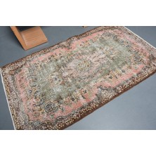 Kayra Export Eskitme Halı, Türk Halısı, Halı, 121 x 205  cm  Yeşil Halı, El Yapımı Alan Halı,  Alan Halı,  10990