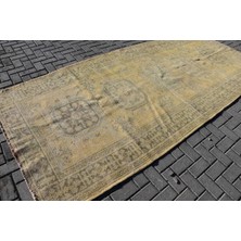 Kayra Export Türk Halısı, Eskitme Halı, Halı, 148 x 352  cm  Sarı Halı, Yün Yer Halı, El Yapımı Yer Halı,  8609