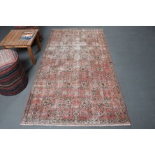 Kayra Export Eskitme Halı, Türk Halısı, Halı, 121 x 225  cm  Kırmızı Halı, Bahçe Banyo Halı, Dekoratif Alan Halı,  93