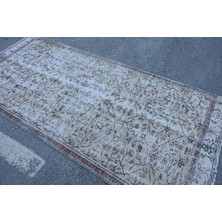 Kayra Export Eskitme Halı, Türk Halısı, Halı, 120 x 259  cm  Bej Halı, El Dokuma Alan Halı, Bahçe Alan Halı,  7138