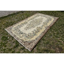 Kayra Export Eskitme Halı, Türk Halısı, Halı, 183 x 284  cm  Bej Halı, El Yapımı Yer Halı, Salon Halı,  653
