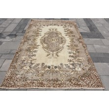 Kayra Export Eskitme Halı, Türk Halısı, Halı, 167 x 258  cm  Bej Halı, Organik Büyük Halı, Yün Yer Halı,  4622