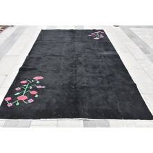 Kayra Export Eskitme Halı, Türk Halısı, Halı, 193 x 301  cm  Siyah Halı, Ofice Oturma Odası Halı,  3381